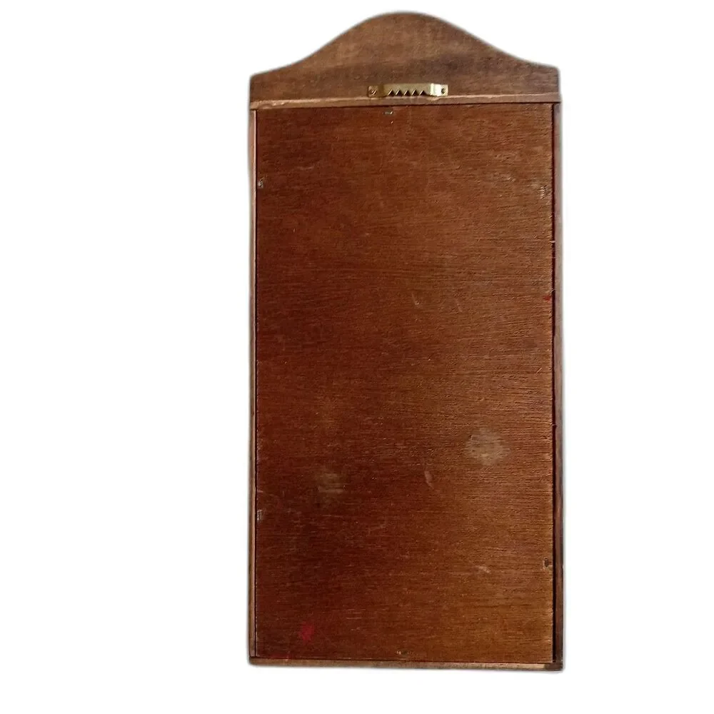 Vintage Curio Wall Cabinet Wooden